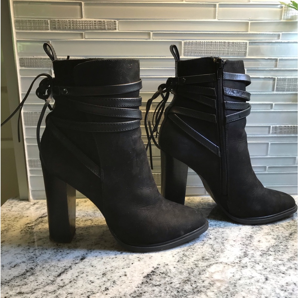 Suede ankle boots
